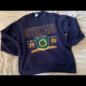 Vintage Notre Dame Crewneck Sweatshirt